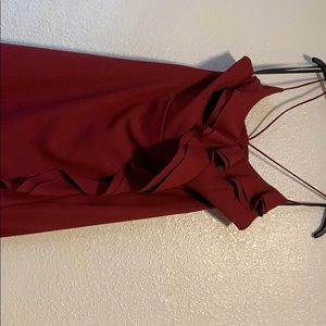 Red ( burgundy ) formal dress